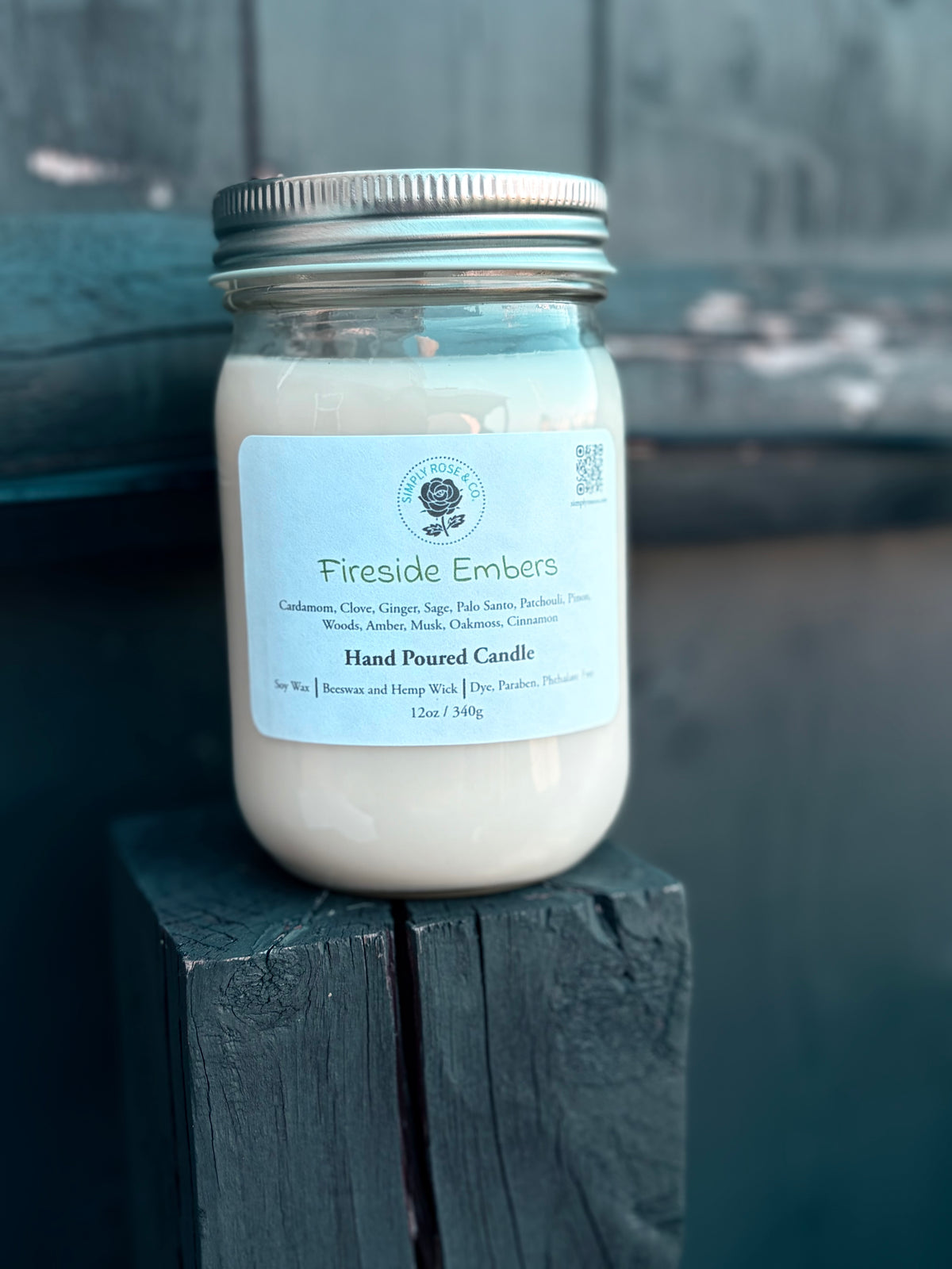 Fireside Embers~ 12oz. Candle
