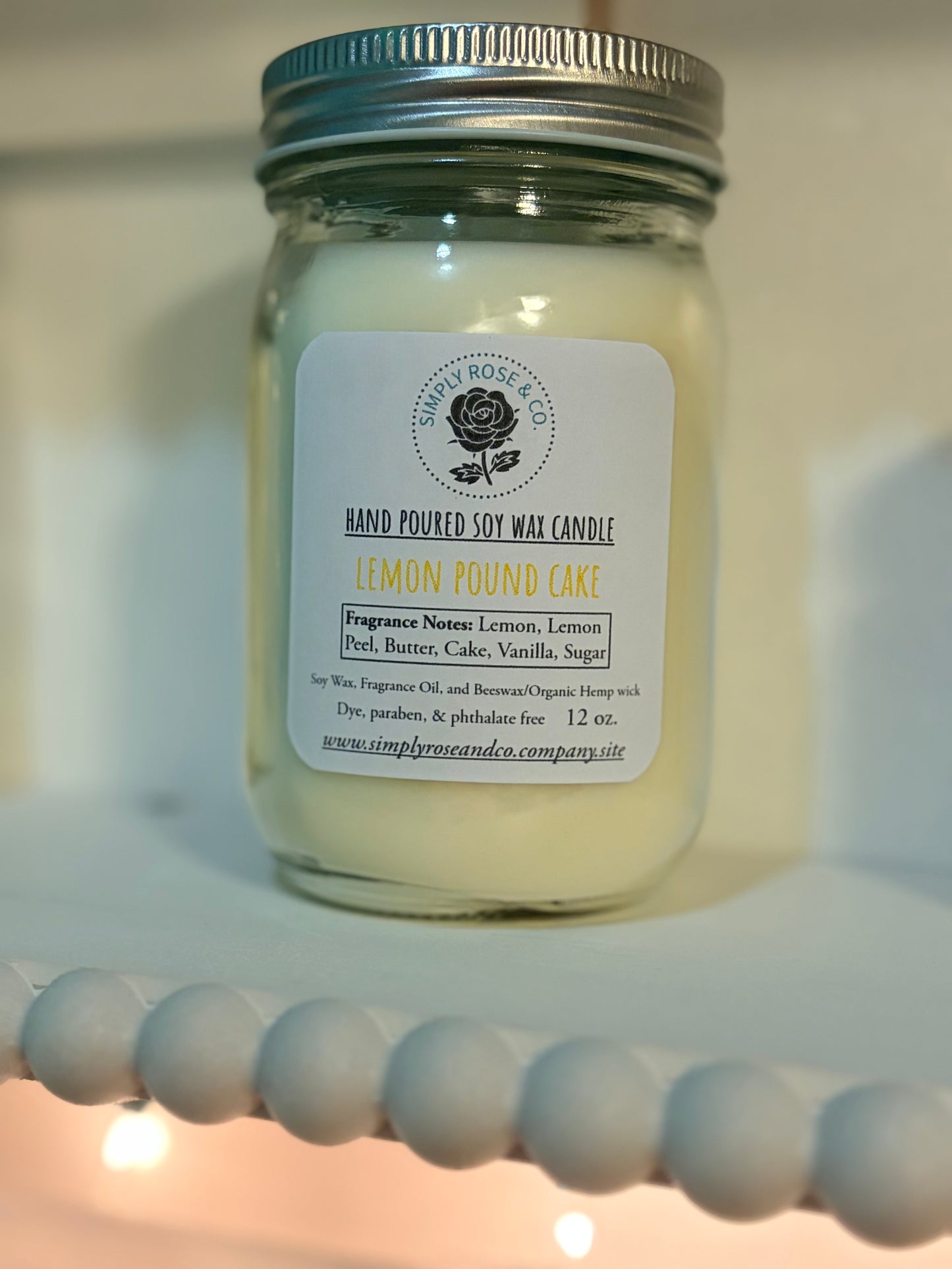 Lemon Pound Cake~ 12oz. Candle