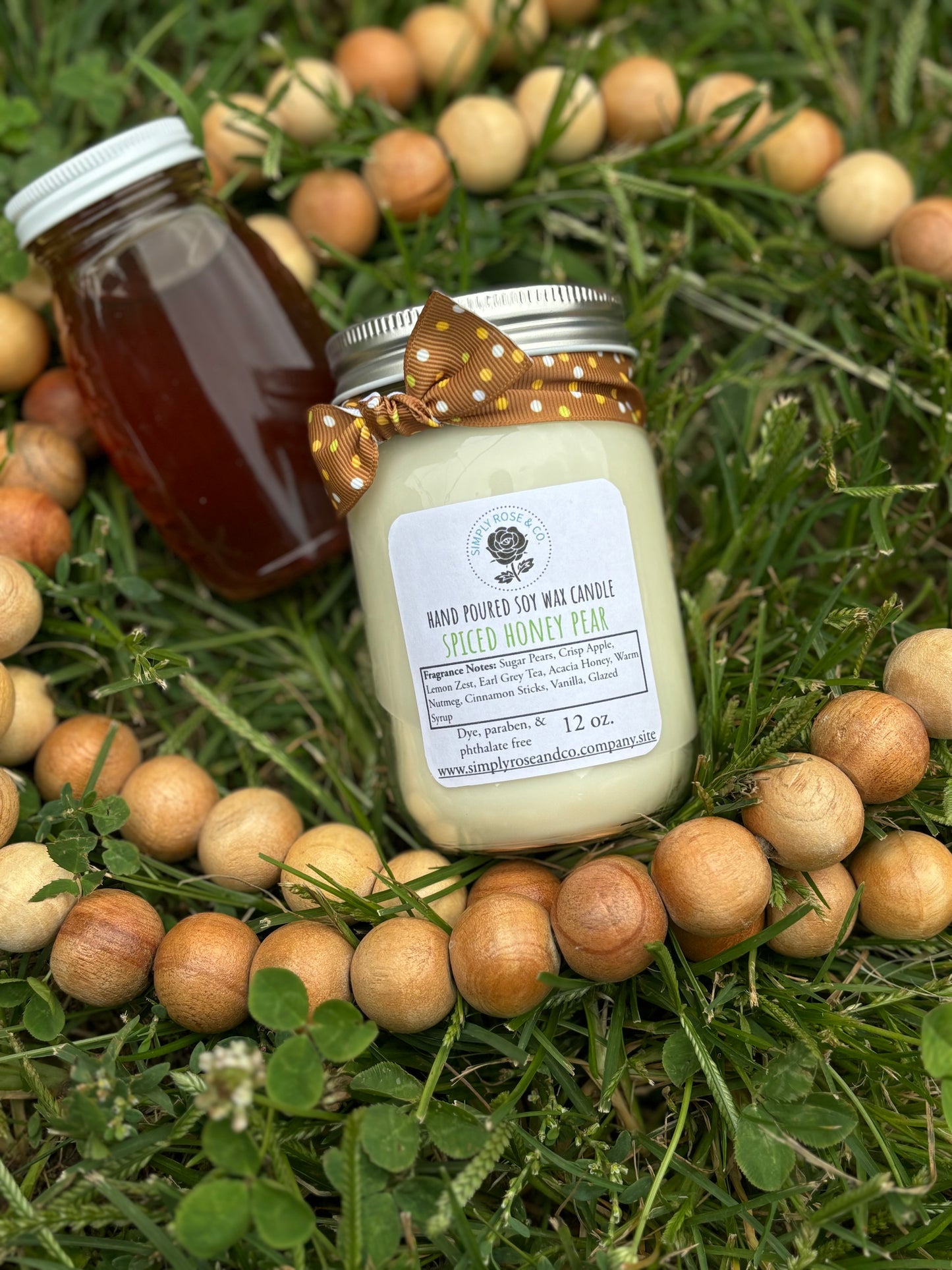 Spiced Honey Pear~ 12oz. Candle