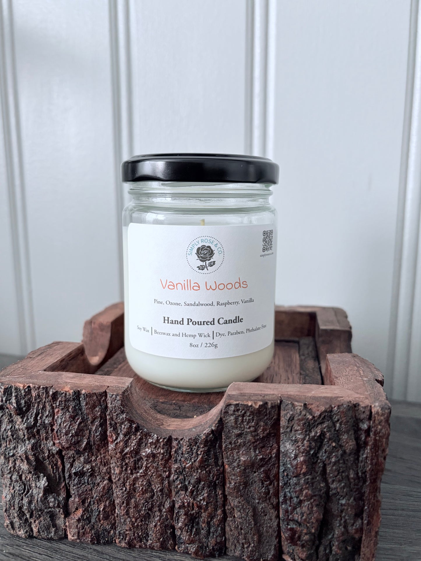 Vanilla Woods~ 8oz. Candle