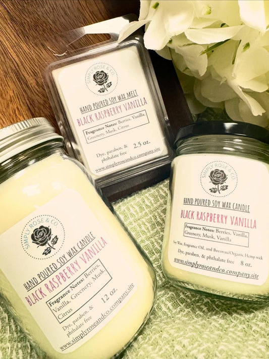 Black Raspberry Vanilla~ 12oz. Candle