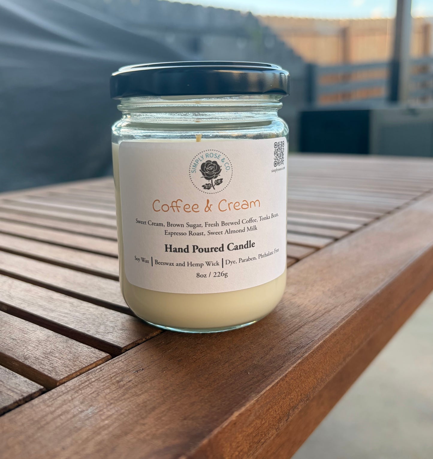 Coffee & Cream ~ 8oz. Candle