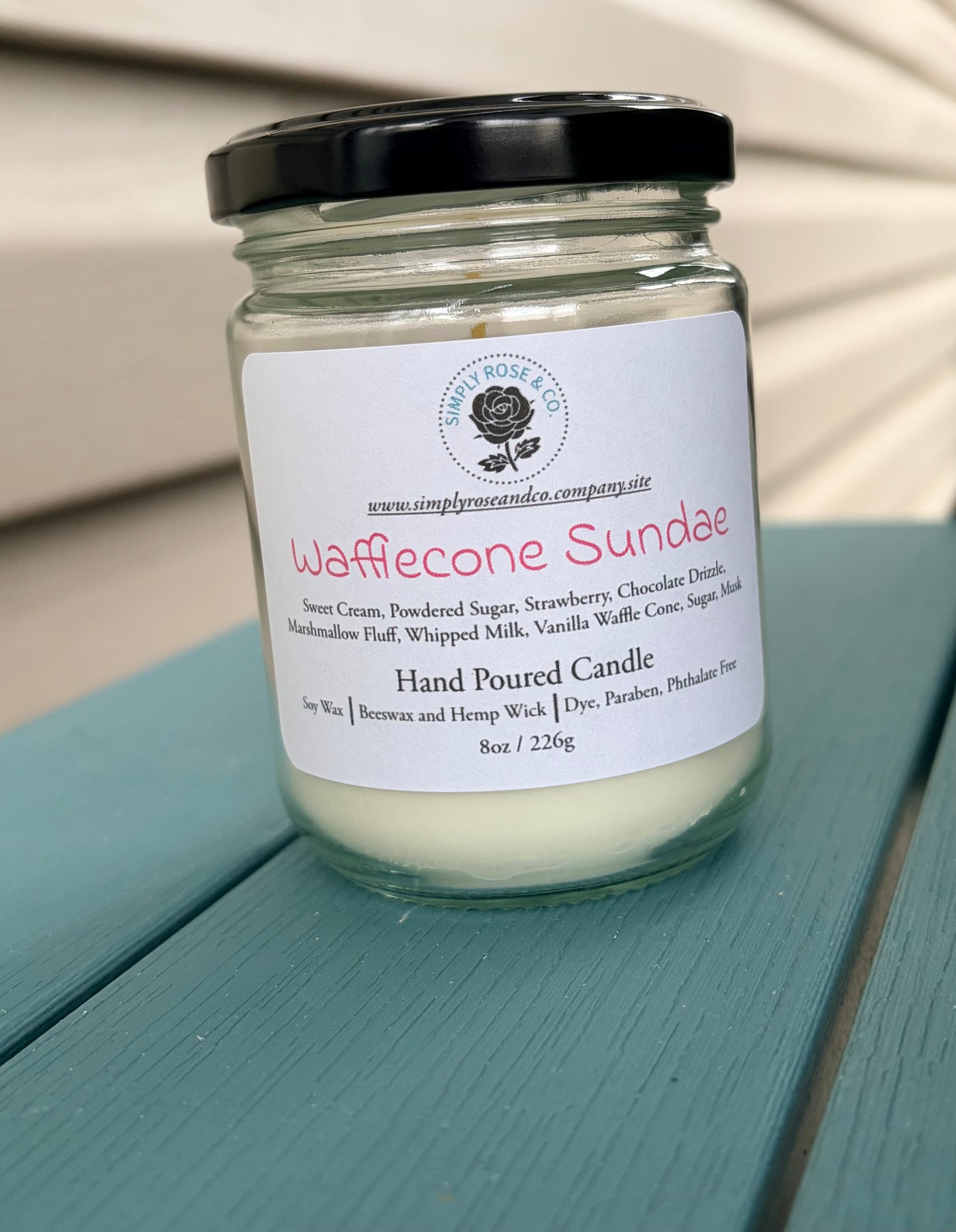 Wafflecone Sundae~ 8oz. Candle