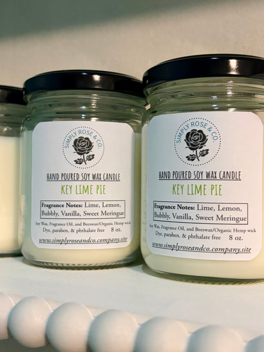 Key Lime Pie~ 8oz. Candle