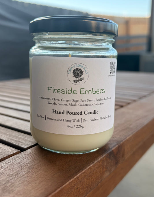 Fireside Embers ~ 8oz. Candle