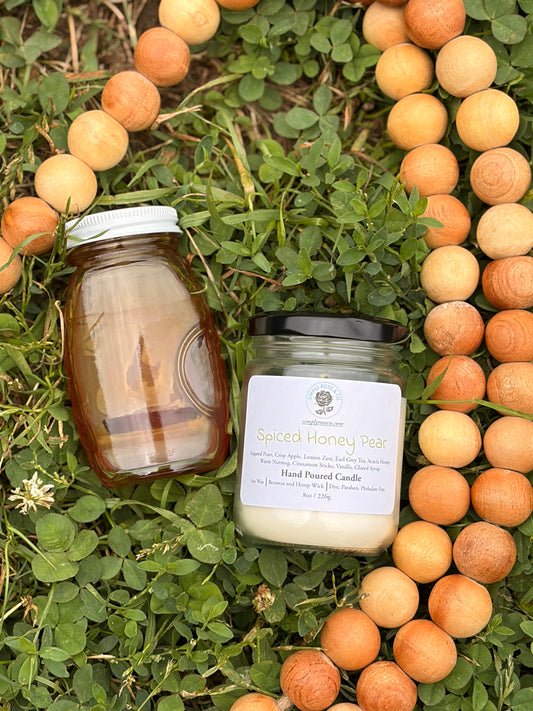 Spiced Honey Pear~ 8oz. Candle