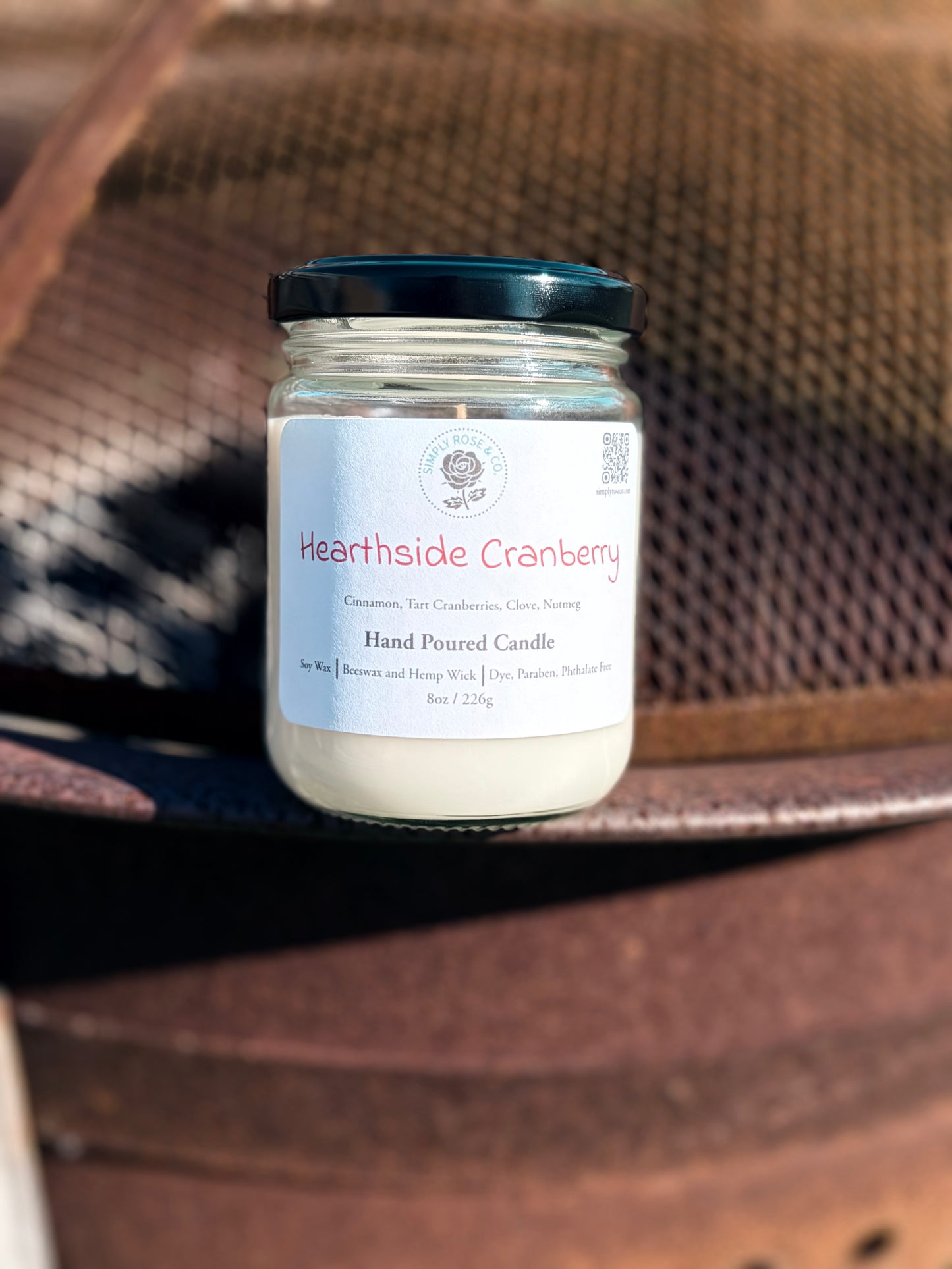 Hearthside Cranberry ~ 8oz. Candle