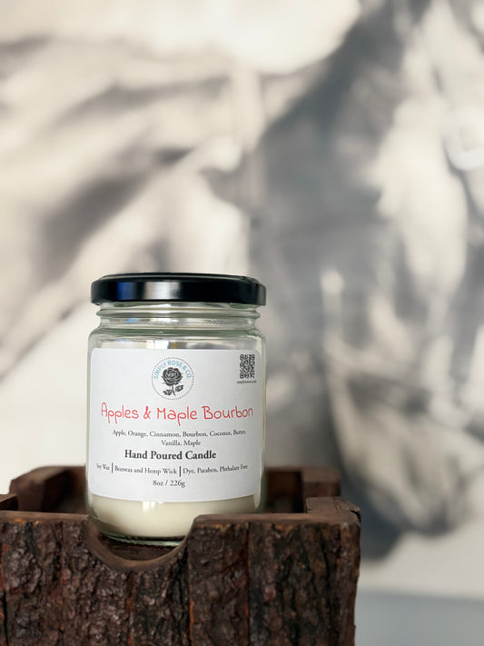 Apples & Maple Bourbon ~ 8 oz. Candle