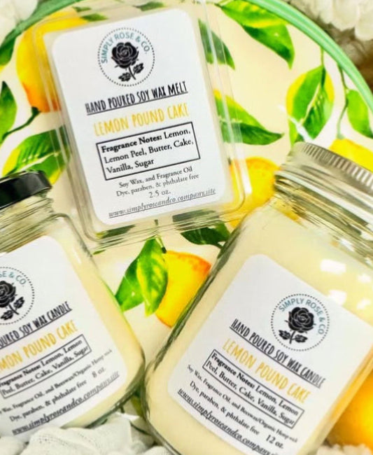 Lemon Pound Cake~ 12oz. Candle